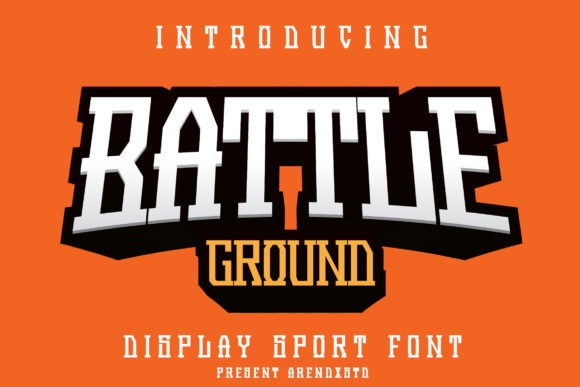 Battleground: A Bold and Vintage Display Font for Impactful Campaigns