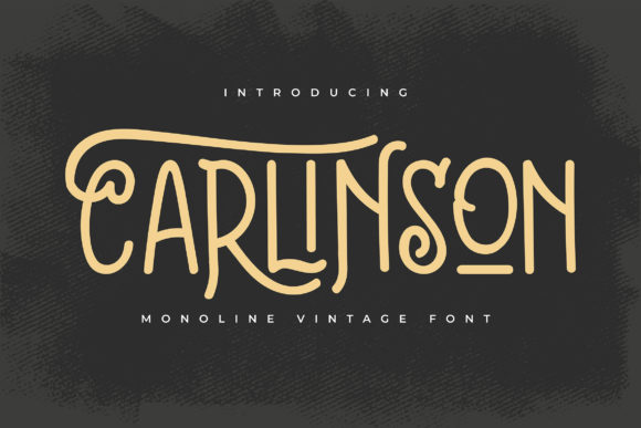 Carlinson: A Stylish Display Font for Modern Web Design
