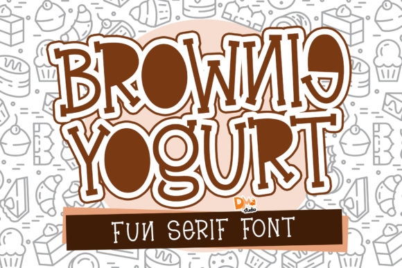 Charming Brownie Yogurt Font for Web Design