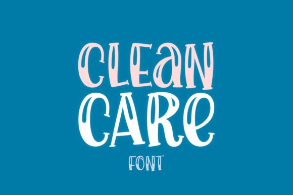 Clean Care: A Fun and Eye-Catching Display Font for Web Design