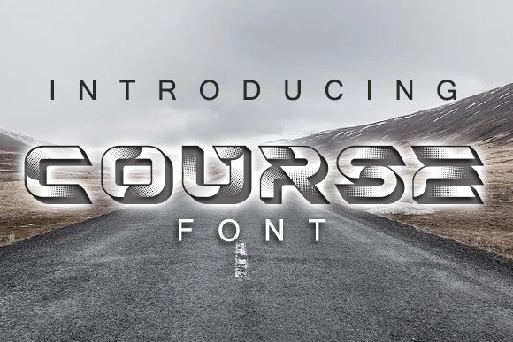 Course: A Bold and Stylish 3D Display Font for Creative Projects