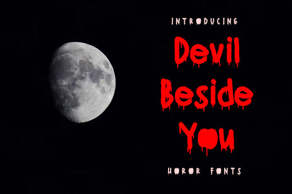 Devil Beside You: A Dramatic Display Font for Web Design
