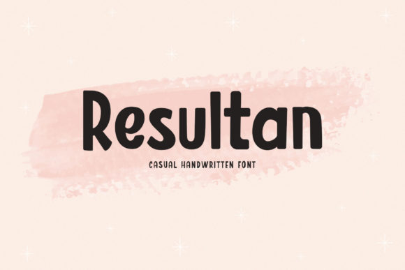 Discover Resultan: A Charming Font for Crafters and Makers