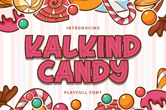 Exploring Kalkind Candy: A Bold and Cute Display Font