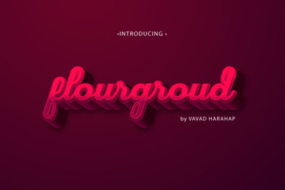 Flourground: The Bold Display Font for Eye-Catching Campaigns