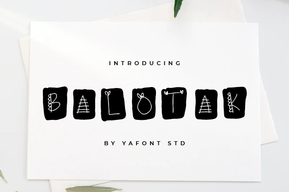 Introducing Balotak: A Unique Display Font for Editorial Design