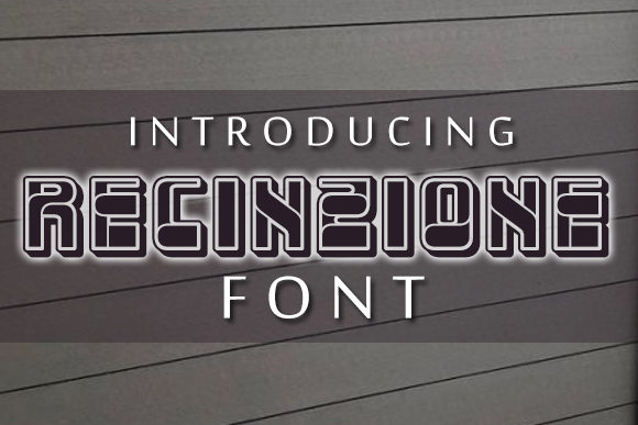 Recinzione: A Bold Display Font for Modern Web Design