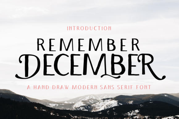 Remember December: A Versatile Font for Craft and Design