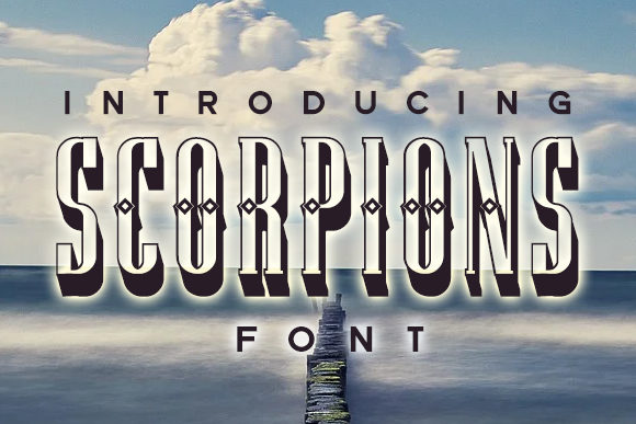 Scorpions: A Bold and Dramatic Display Font for Editorial Design