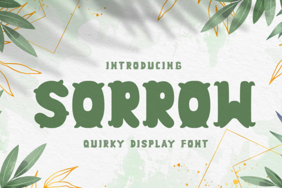 Sorrow: A Bold and Chunky Font for Crafters