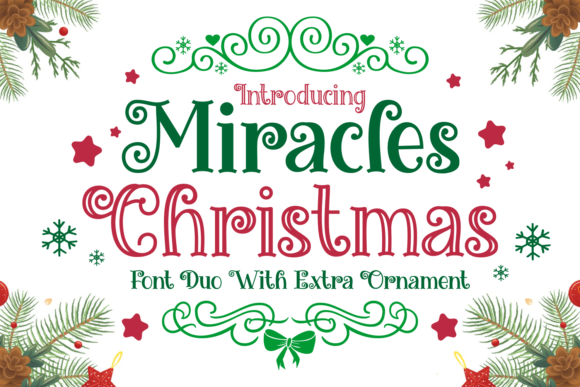 Transform Your Brand with Miracles Christmas Font