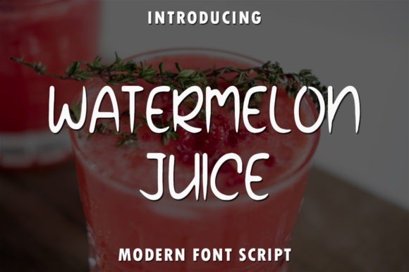 Watermelon Juice: A Charming Font for Creative Makers